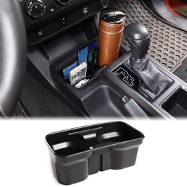 Aunginsy Front Cup Holder Storage Box Fit Toyot@a Tacoma 2016-2023 Car Front Seat Central Armrest Cup Holder Box Center Console Gear Shifter Water Drink Cup Holder Organizer Tray Insert Accessories