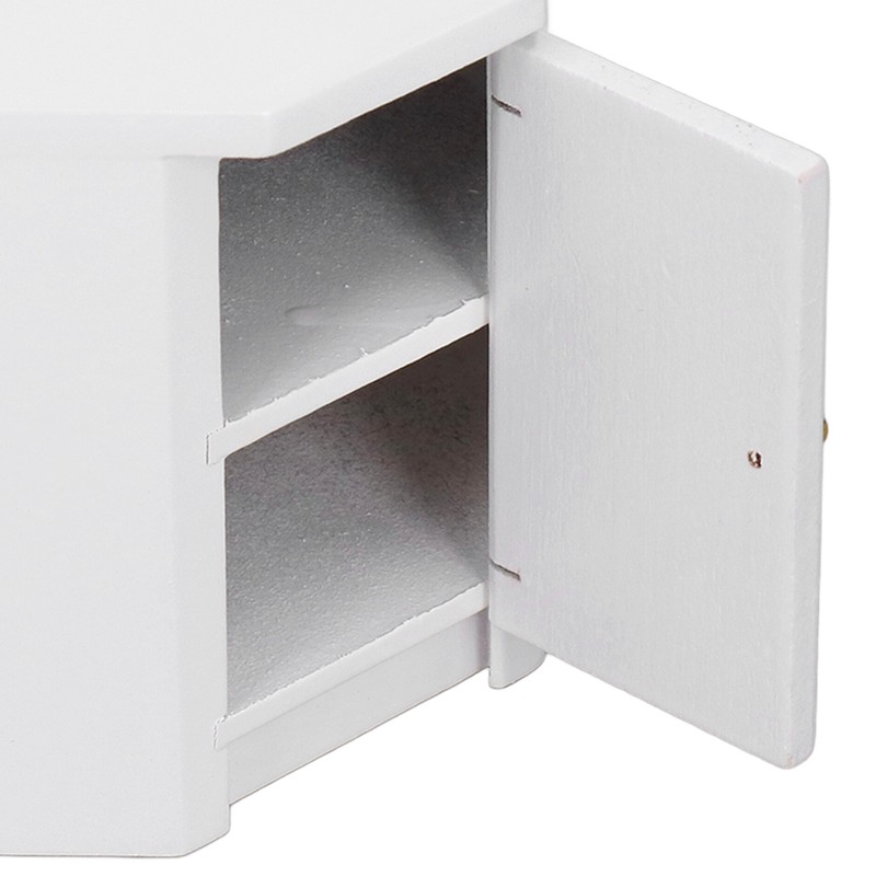 1:12 Dollhouse Corner Cabinet Decorative Robust Exquisite Craftsmanship Simulated Mini