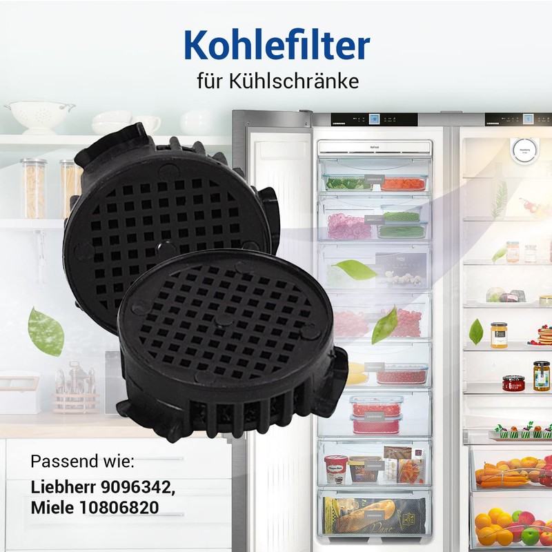 VIOKS 2 x Activated Carbon Filter 45 mm Diameter Replacement