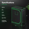 VIVOSUN S425 4x2 Grow Tent, 48"x24"x60" High Reflective Mylar with