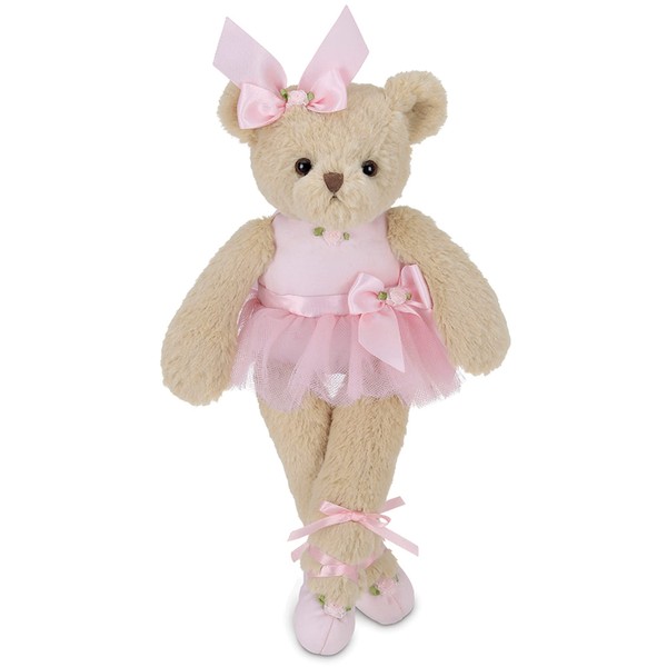 Bearington Nina Ballerina 13 Inch Pink Stuffed Animals - Ballerina Doll - Ballerina Toys