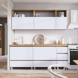 Jeweluck White Contact Paper Peel and Stick Wallpaper 17.7” x 118.1” Matte White Wallpaper Countertop Peel and Stick Waterproof Self Adhesive Removable Wall Paper for Furniture Decorative Vinyl