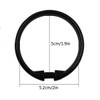 Qulable Shower Curtain Rings-12 Pack- Plastic Shower Curtain Hooks O-Shaped