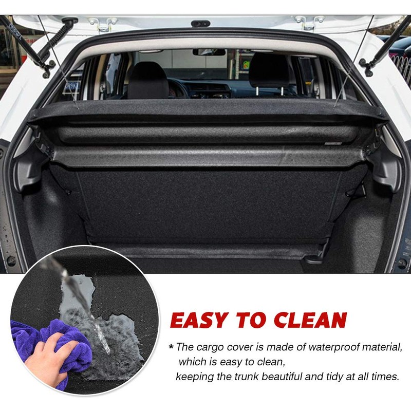 Powerty Cargo Cover for 2015-2019 2020 Honda Fit Accessories Trunk