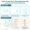 UMINDUS SensaRocker Sound Machine & Baby Rocker Set - Portable