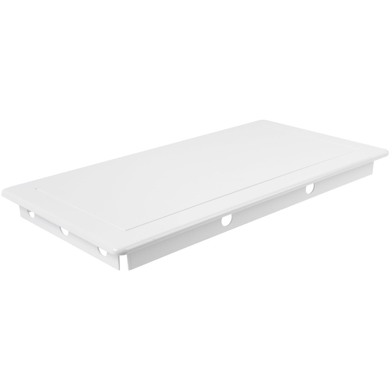 HVAC OV 6 x 12 Inch White Square ABS Plastic