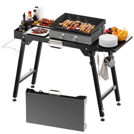 Grill Stand for Blackstone Griddle, Portable Griddle Cart Fit for Ninja, Weber, Blackstone 17/22 Inch Tabletop Grill