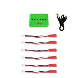 6 in 1 Max 2.5A Current Input 3.7V Lipo Battery Fast Charger for Drone with JST/SM/2.0 Port Cables