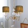 Mini Lampshade rattan round little lamp shade, Clip on boho