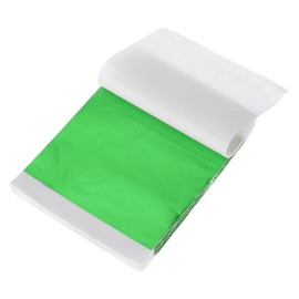 QUARKZMAN 200 Sheets Gold Leaf for Crafts, 14 x 14 cm Imitation Gold Foil Gold Flakes Gold Paper for Acrylic Painting Art Project Craft Furniture Decoration Nails Manicure, Green