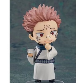 Puruuige Ryomen Sukuna Figur Q Version Clayman Figur, 10,2 cm Ryomen Sukuna Figur PVC veränderbares Gesicht bewegliche Figur Statue Ornamente