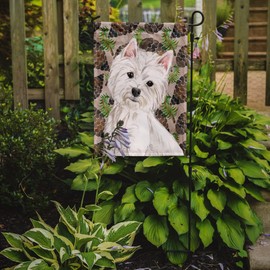 Caroline's Treasures BB9569GF Westie Pine Cones Garden Flag Mailbox Flag Decorative Yard Flag Banner Outside Patio Artwork Yard Flower Beds, Garden Size, Multicolor