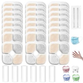 24 Pack Cat Water Fountain Filters, Compatible with Catit PIXI & Other Fountains, Triple Action Replacement Filter with Activated Carbon & Ion-Exchange Resin for Healthy Hydration