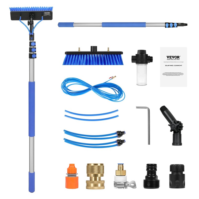 VEVOR Water Fed Pole Kit, 20FT Solar Panel Cleaning Pole