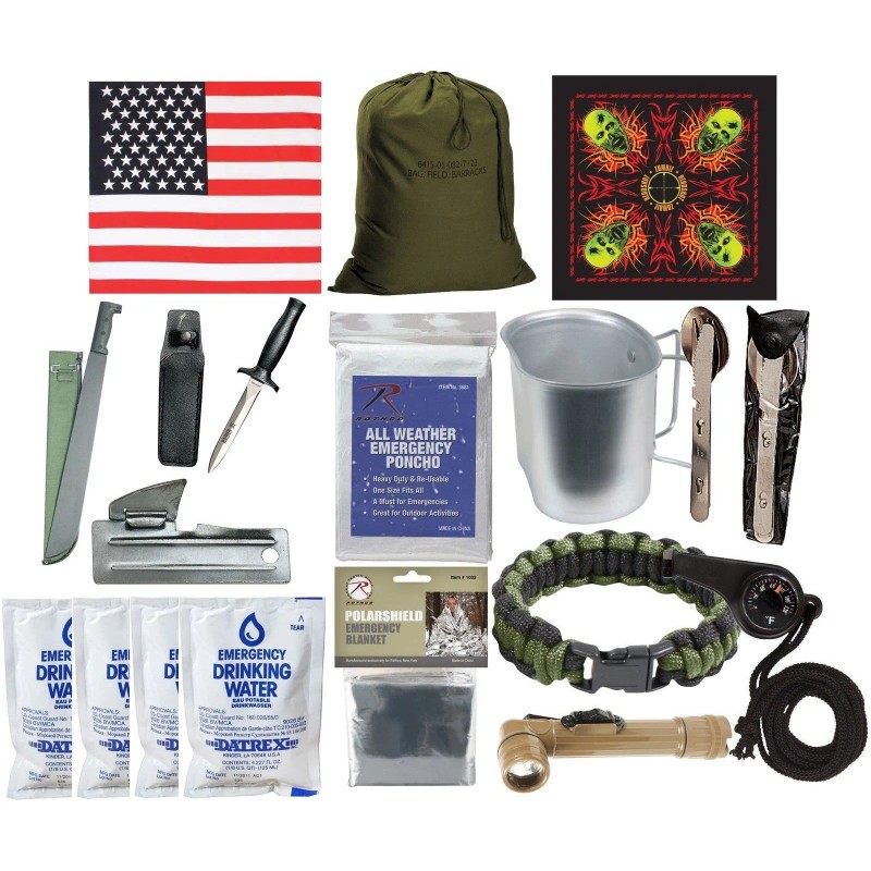 Rothco Zombie Apocalypse Disaster Kit - Emergency Preparedness Survival Walker