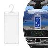 Dickno Handicap Placard Holder, 11.6" x 5" Ultra Transparent Disabled