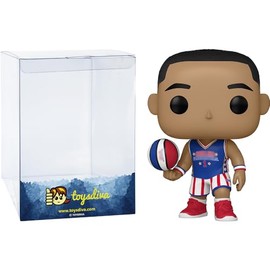 Funko Harlem Globetrott e r s: P o p ! Basketball Vinyl Figurine Bundle with 1 Compatible Graphic Protector (099-54468 - B), Small