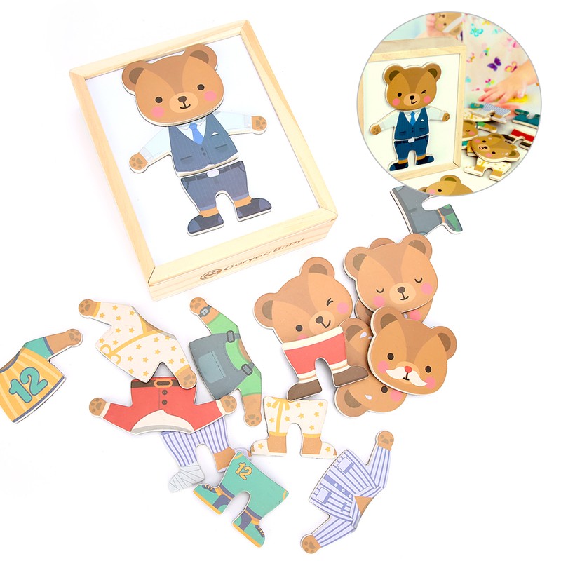 Children Magnetic Puzzle Jigsaw Interactive Brain Development Toys Educational ToyType