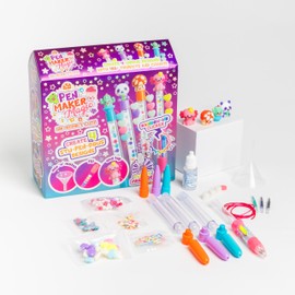 Pen Maker Magic Kawaii Kit - DIY Pen Making Craft Set for Kids - Custom Stationery Kit - Rainbow Ink Pen - Birthday Present for Girls 8-12 - Kawaii Arts and Crafts