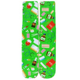 Benefeet Sox Mens Doctor Nurse Socks Medical Socks Funny Crazy Cool Funky 3D Printed Crew Socks Unisex Boys Novelty Cartoon Socks Fun Medical Themed Graphic Patterned Athletic Socks Doctors day Gifts