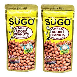 Sugo Garlic Adobo Peanuts Garlic Flavor Pack of Two 4.23 Oz a Pack