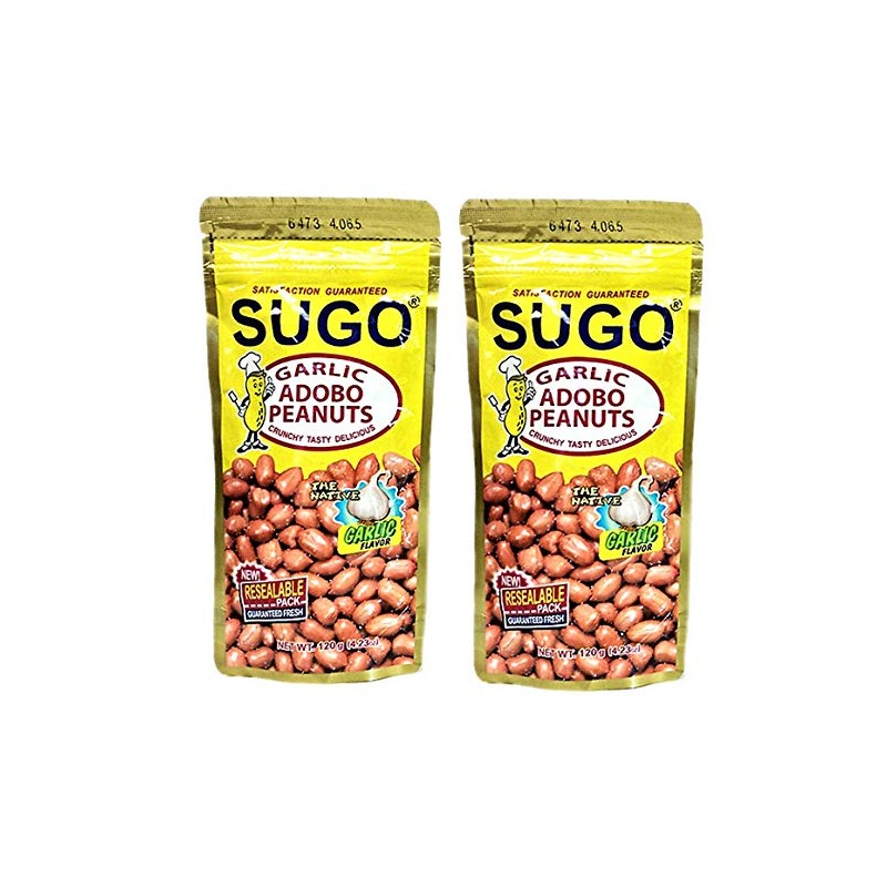 Sugo Garlic Adobo Peanuts Garlic Flavor Pack of Two 4.23