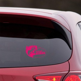 NBFU Weekend Hooker Fishing Lake Life 1 (Pink) (Set Of 2) Premium Waterproof Vinyl Decal Stickers For Laptop Phone Accessory Helmet Car Window Bumper Mug Tuber Cup Door Wall Decoration