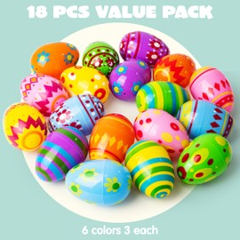JOYIN 3" Printed Eggs, Pack of 18
