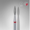 STALEKS PRO Nagelhautfräser-Set, 3-teilig, 2,1 x 0,8 mm, Flammenform (feine