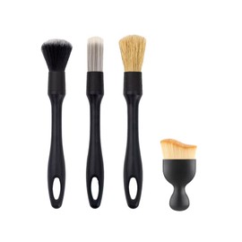ANIS·KEAAR 4 PCS Soft Car Interior Detailing Kit Tools | Boars Bristle Dust Brush Set | for Auto,Truck,SUV,RV Interior Cleaning | Dusting Supplies for Wheels,Air Vents,Leather Seats