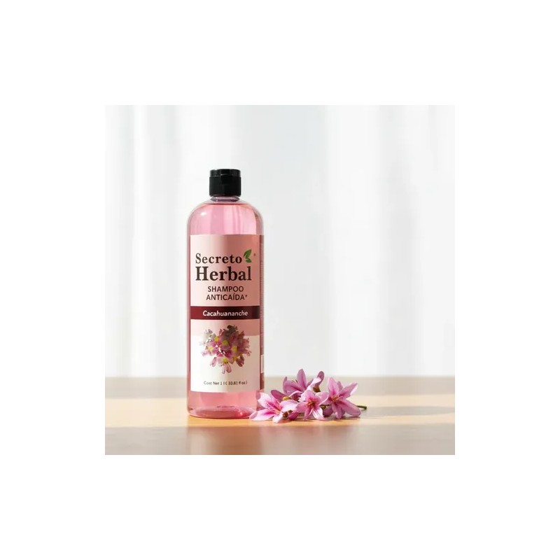Shampoo Anticaída Y Regenera Cacahuanache Secreto Herbal 1l