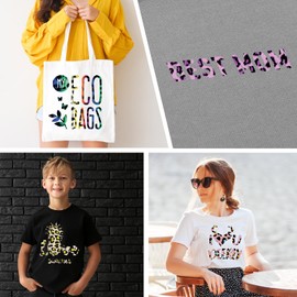 Leopard Printed Heat Transfer Vinyl 6 Sheets 12" x 10" Cheetah Patterned HTV Vinyl Iron on Vinyl for T-Shirts