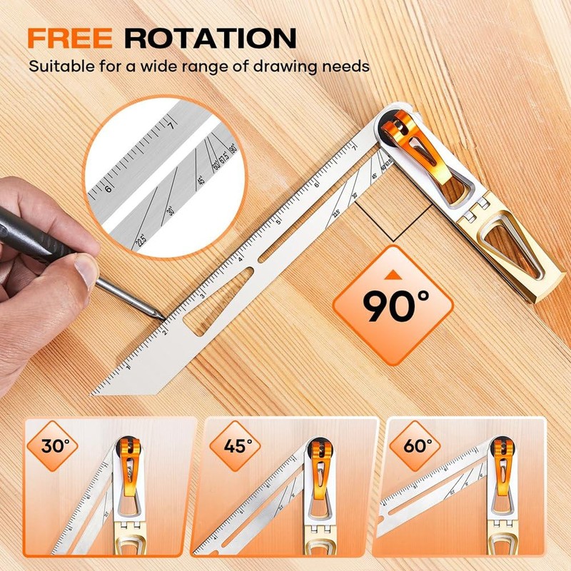 Stainless Steel Dovetail Clamps, Precise 1:6 and 1:8 Slopes for