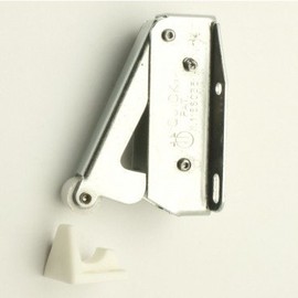 Hafele Door Mounted - Quick Auto Spring Catch - For Push To Open Cupboard Doors - Zinc Plated