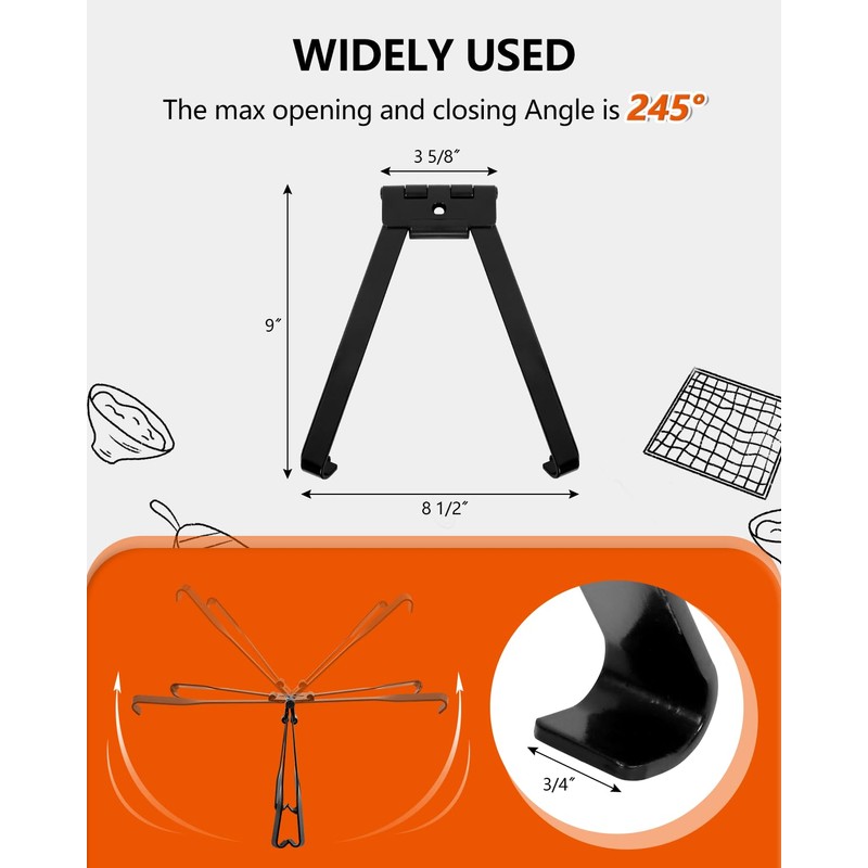 OLIGAI 4 Feet Grill Grate Lifter for S/M/Large Big Size