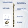 Four-Flute Sawtooth Eccentric Drill Bit, High-Strength Serrated Drill Bit 1/4
