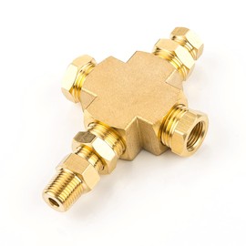 LST Adapter Verteiler Öldruckor Öltemperatur 1/8"-27NPT 1/4"-18NPT