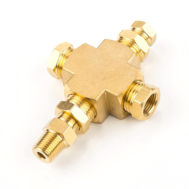 LST Adapter Verteiler Öldruckor Öltemperatur 1/8"-27NPT 1/4"-18NPT