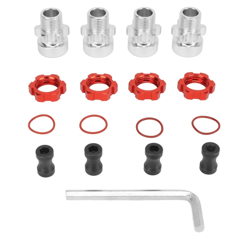 4pcs 12mm to 17mm Wheel Hex Adapter Professional Aluminum Alloy