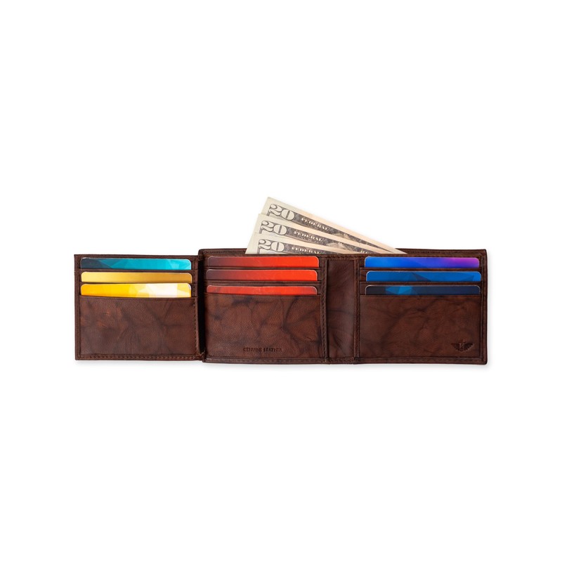 Dockers Men's Extra Capacity Bifold Wallet with ID Window and