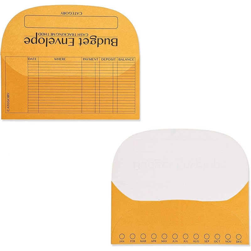 Juvale Cash Envelopes for Budgeting System - 6.75 x 3.25