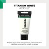 Reeves Artists Acrylic Paint, 75 ml, Titan White