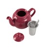 London Pottery Farmhouse Teapot with Infuser, Ceramic, Carmine, 2 Cup