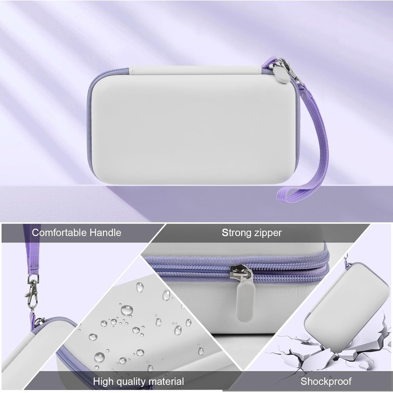 Grapsa Children's Camera Instant Camera Bag, White, Pocket organiser