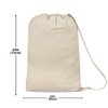 SweetNeedle Premium Canvas Laundry Bag with Shoulder Strap, 75x56 CM