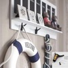 Tread star Pack of 5 Coat Hooks, Double Wall Hooks,