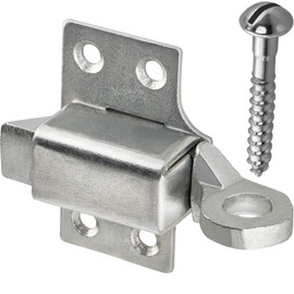 Gedotec Metal skylight catch for light skylight windows, galvanised steel snap lock, window closure for screwing, 1 piece - latch catch with screw hook