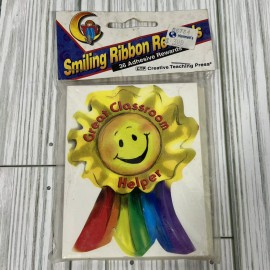 Creative Teaching Press CTP VTG Award Stickers “Smiling Ribbon Rewards” Creative Teaching Press CTP Rainbow