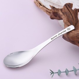 Spoon Gift for Birthday Women Men Spoon Stainless Steel Idea Gifts Couple Mum Dad Soup Spoon Dessert Coffee Ice Cream