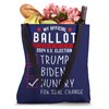 Funny Presidential Election 2024 Sign Vote Change Hungry Tote Bag